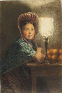 William Henry Hunt - The Irish Orange Seller