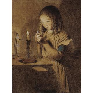 William Henry Hunt - The Little Dressmaker