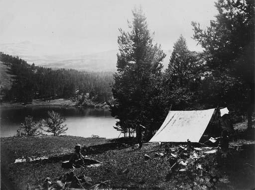 William Henry Jackson - Camp on Mystic Lake