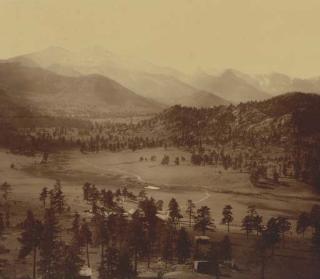 William Henry Jackson - Long\'s Peak from Estes Park, c. 1873