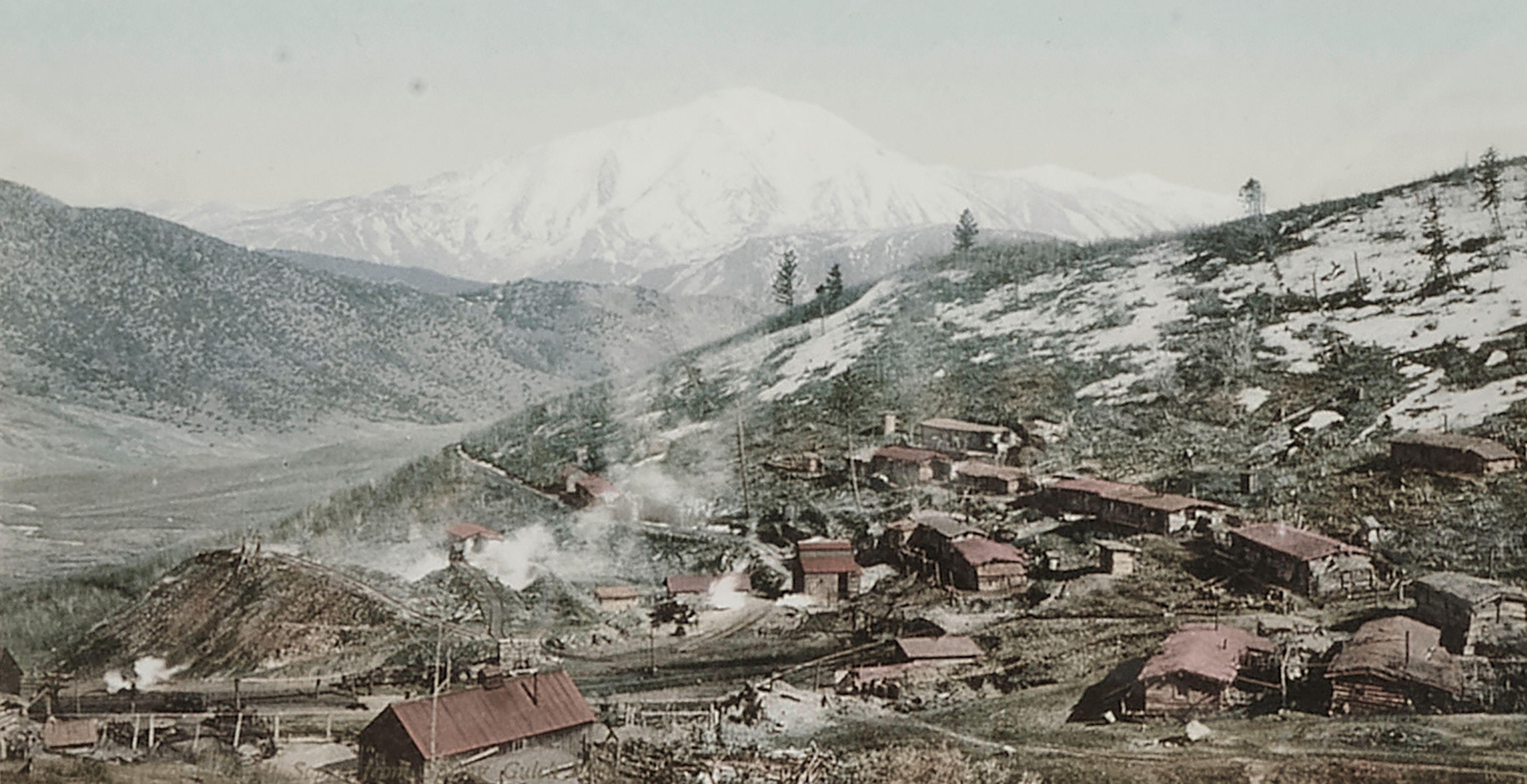 William Henry Jackson - Mount Sopris from Spring Gulch Mine, Colorado; and New York Harbor and Skyline 2