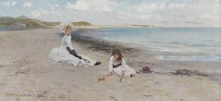 William Henry Lippincott - Nantucket Beach, Idle Hours