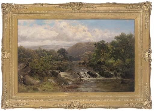 William Henry Mander - On the Llugwy river, North Wales