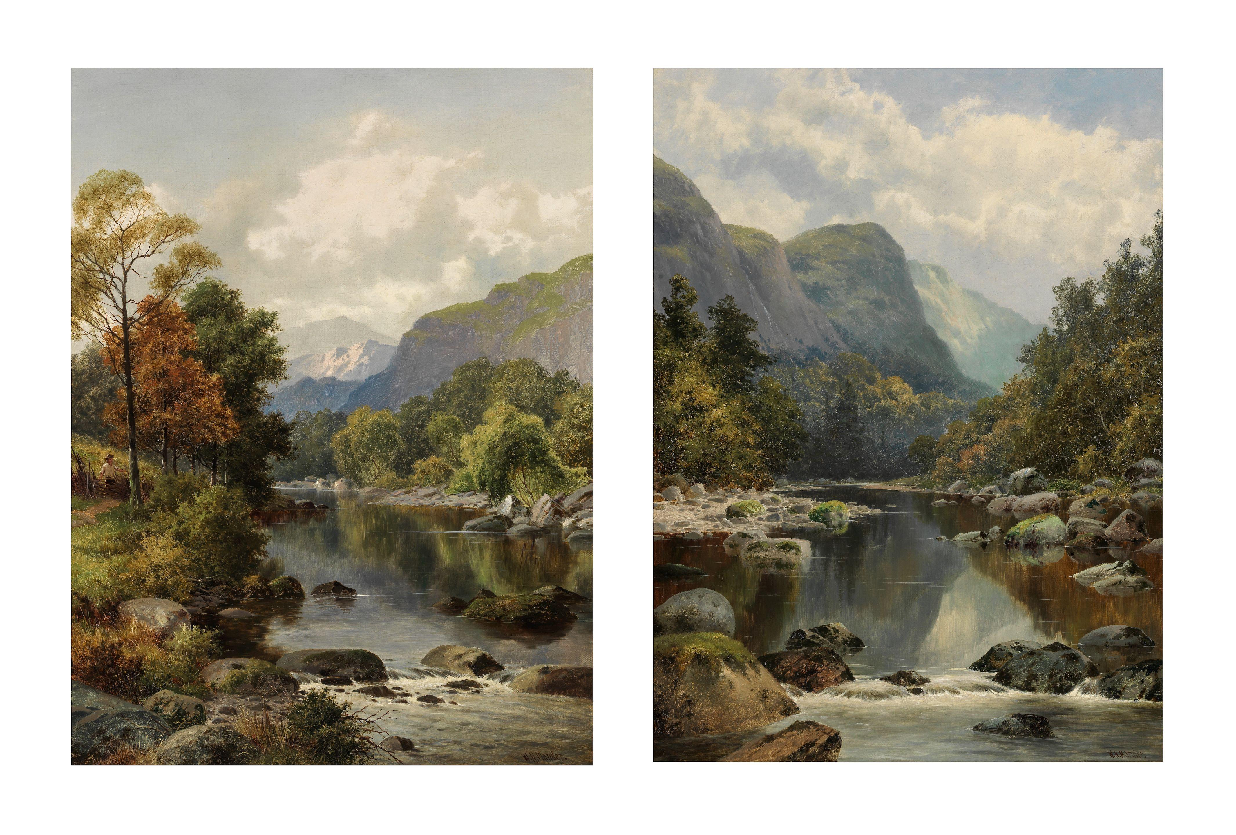 William Henry Mander - On the Mawddach; On the Lledr, a pair