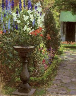 William Henry Margetson, R.I., R.O.I. - The bird bath