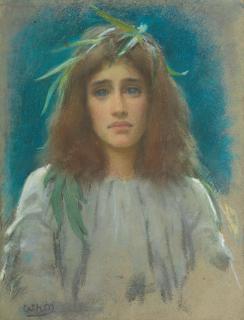 William Henry Margetson RI, ROI - The Willow Garland