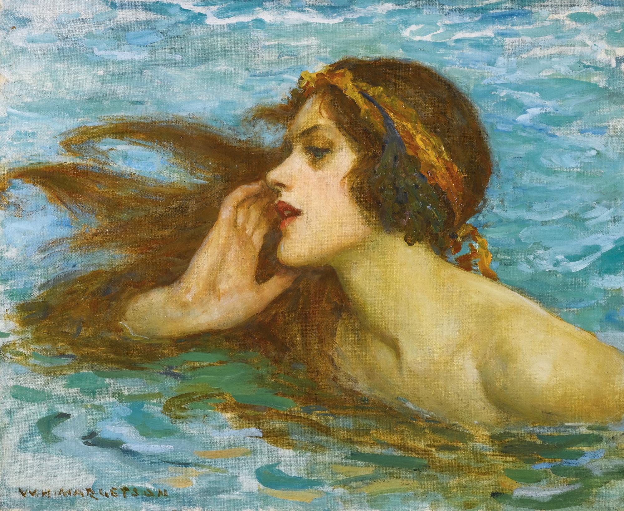 William Henry Margetson - A Little Sea Maiden
