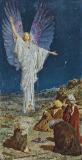 William Henry Margetson - The Angel Appearing To The Shepherds