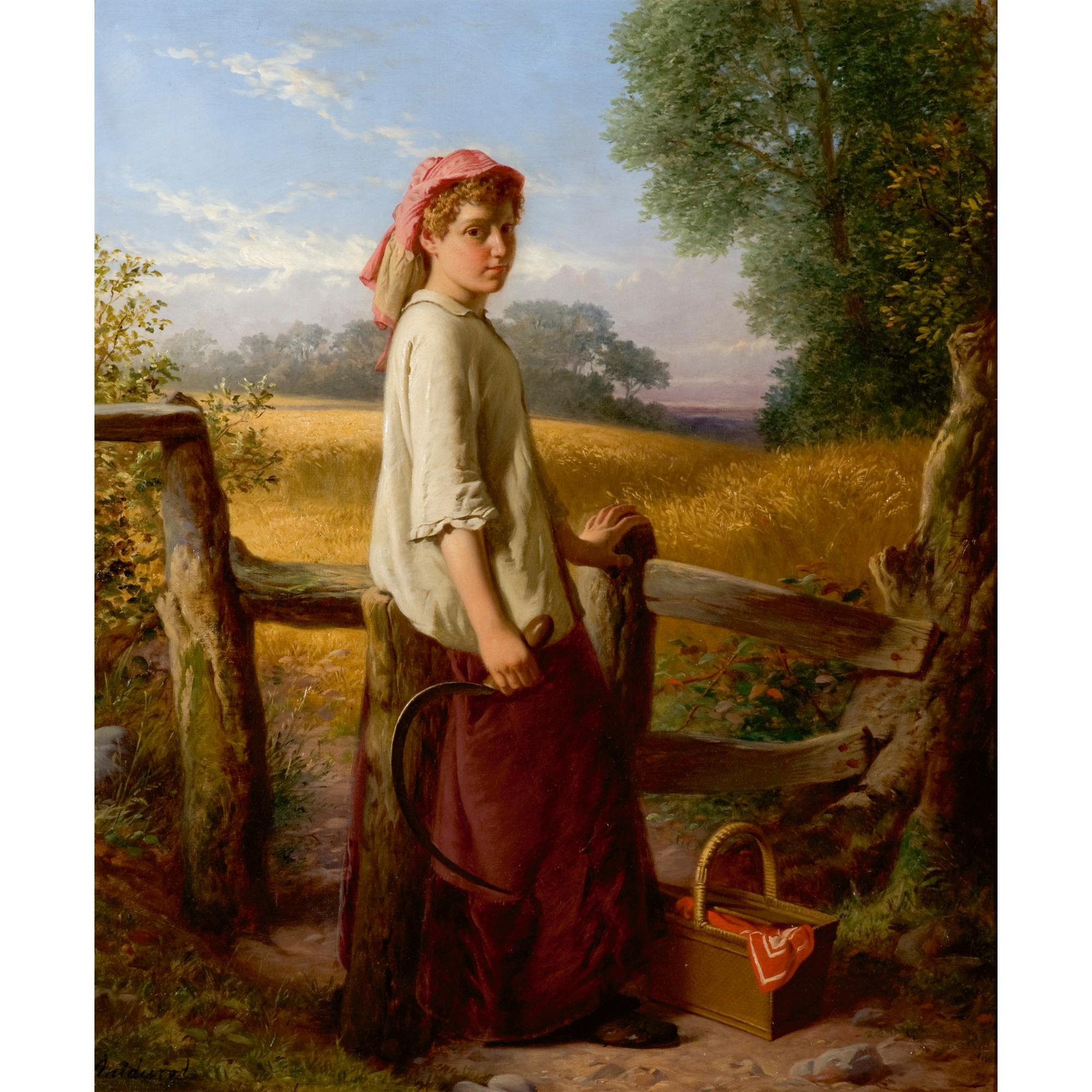 William Henry Midwood - British The Gleaner