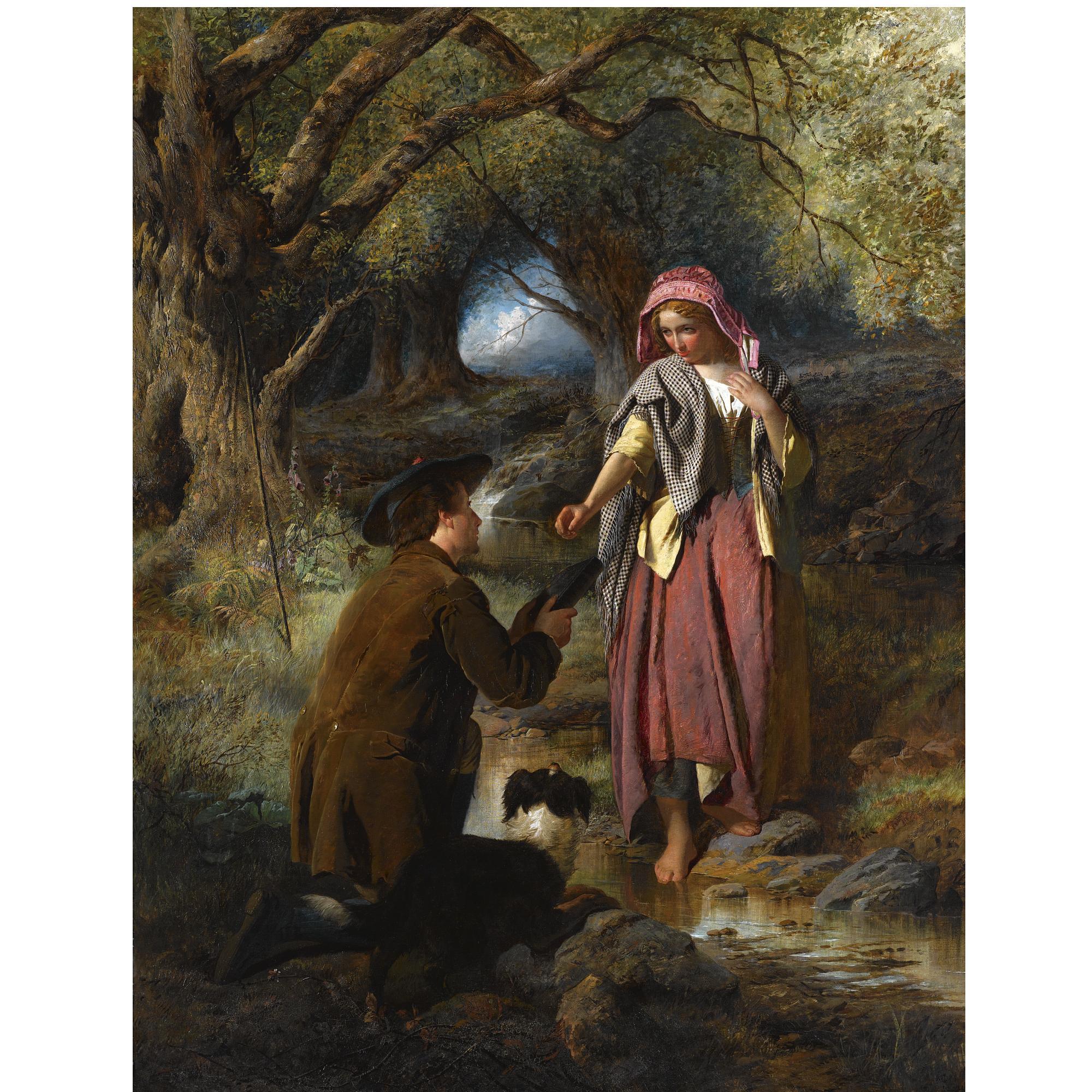 William Henry Midwood - The Parting Of Burns And His Highland Mary