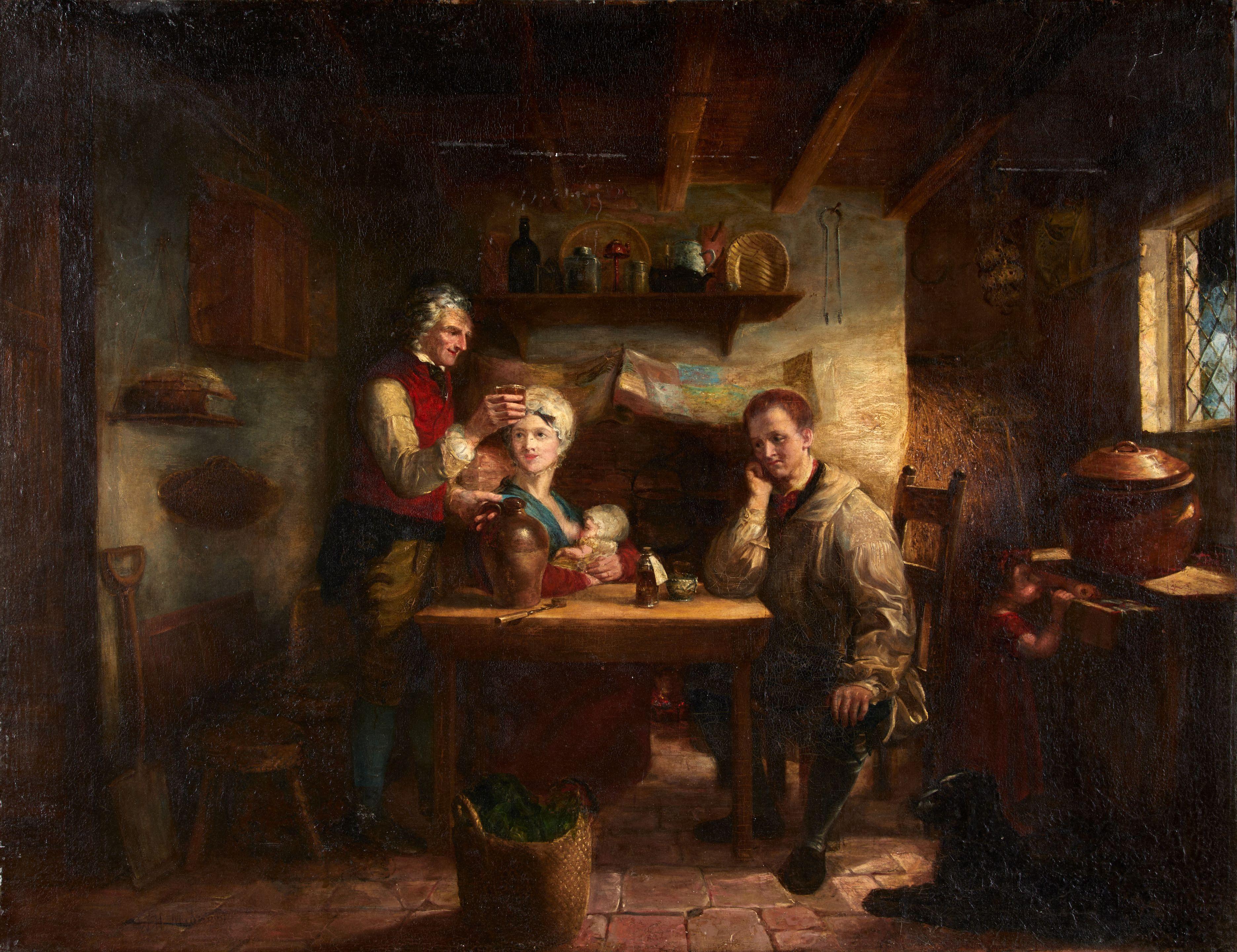 William Henry Midwood - The Tired New Parents