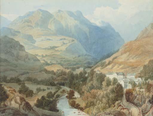 William Henry Stothard Scott of Brighton, A.O.W.S. - An Alpine valley near Grenoble
