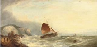 William Henry Williamson - Caught in a gush of wind