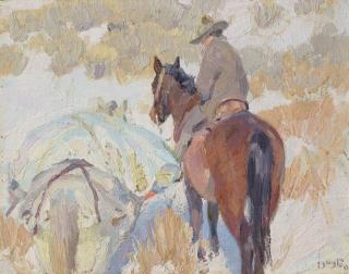 William Herbert Dunton - Cowboy and a Packhorse