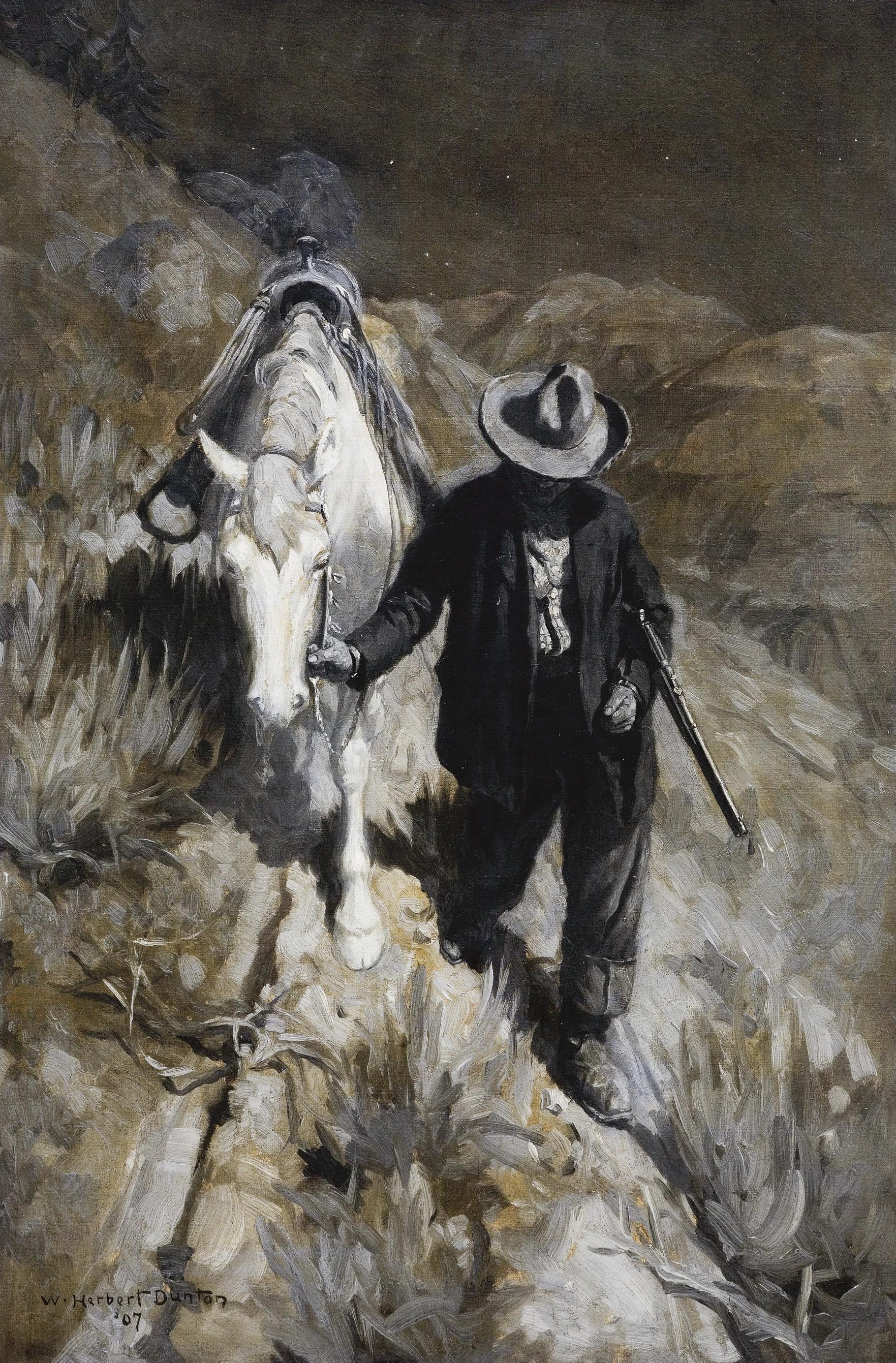 William Herbert Dunton - Follerin\' the Tracks