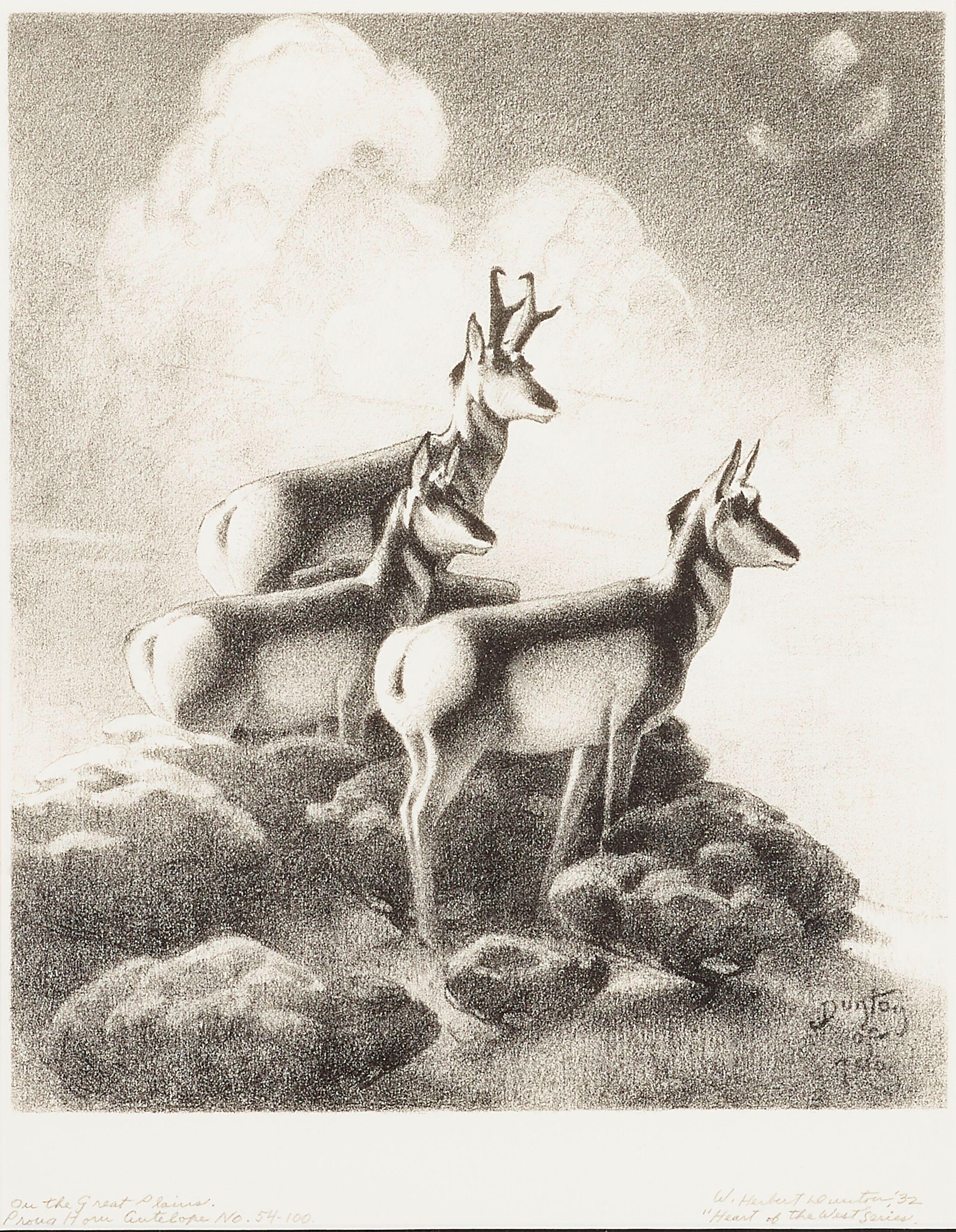 William Herbert Dunton - On the Great Plains and Heart of the Wilderness, from Heart of the West Series