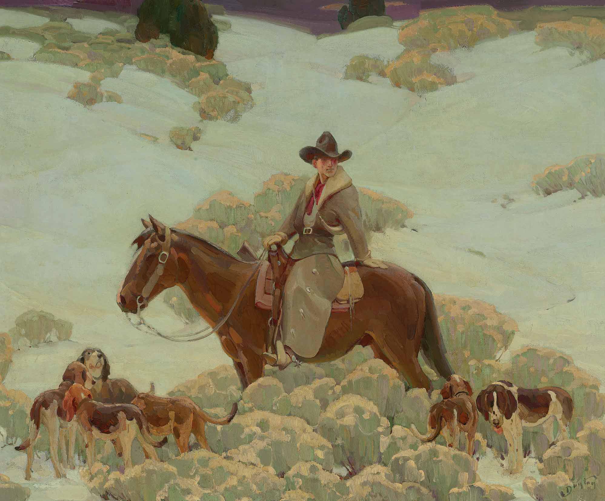William Herbert Dunton - The Bob Cat Hunter