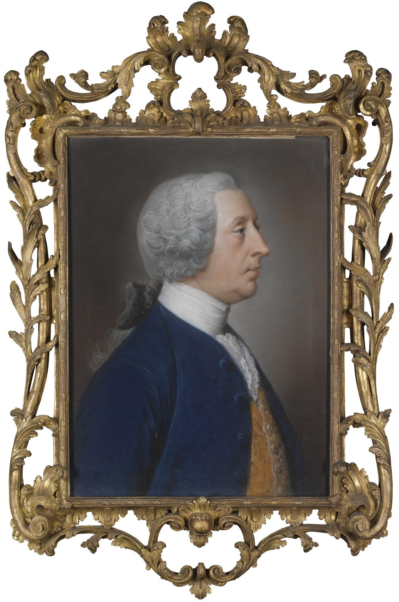 William Hoare of Bath R.A. - Portrait Of Henry Hoare, \'The Magnificent\' Of Stourhead (1705-1785)