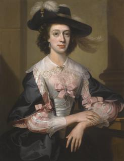William Hoare of Bath R.A. - Portrait Of Susan, Mrs Henry Hoare Of Stourhead (D.1743)