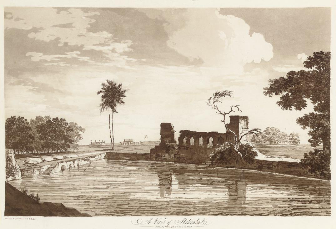 William Hodges, R.A. - A View of Shekoabad; and A View of the Fort of Peteter, from Select Views in India (Abbey Travel 416, nos. 43,44)