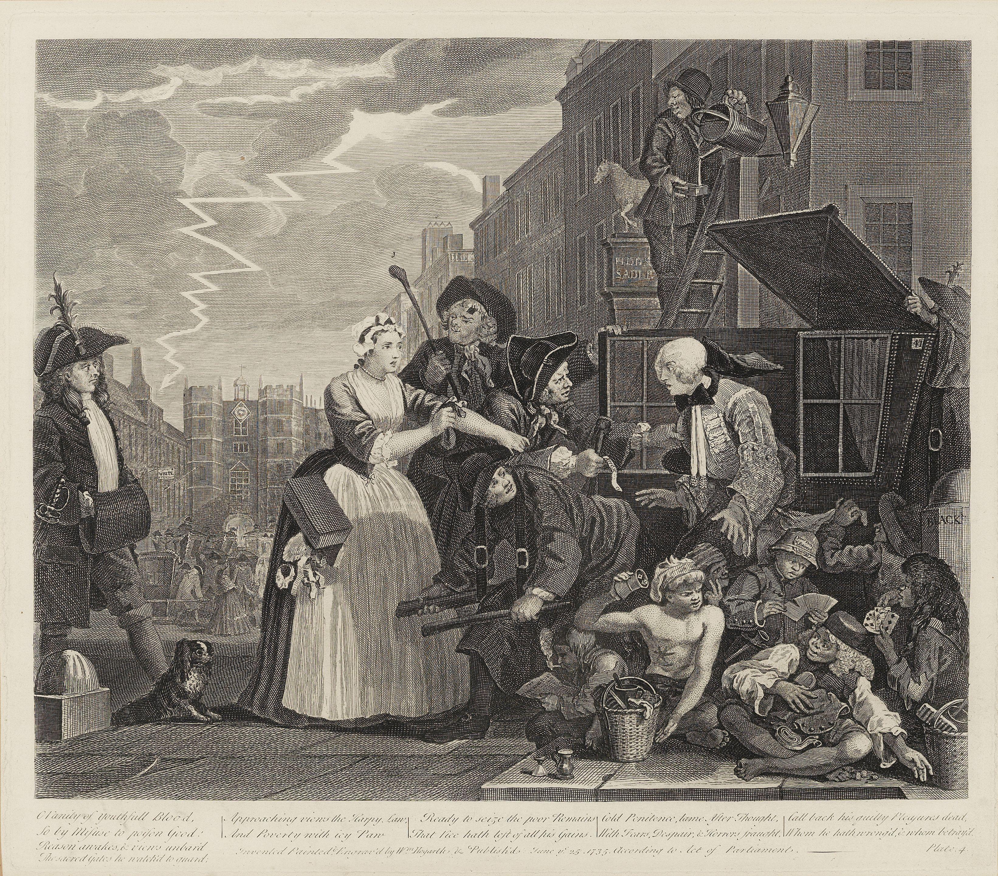 William Hogarth - A Rake\'s Progress