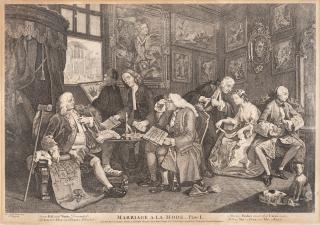 William Hogarth - Folge von 6 Bll.: Marriage à la mode