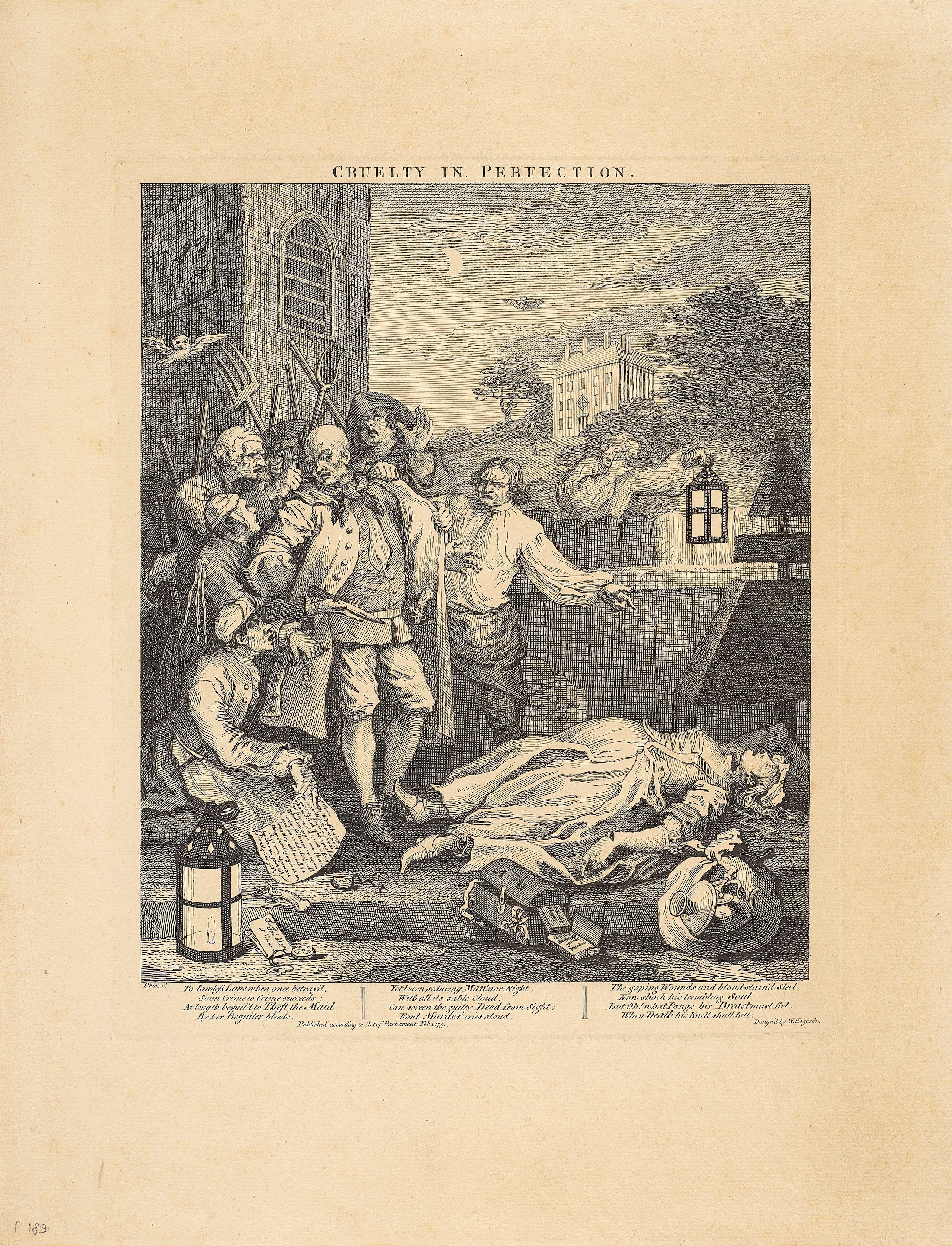 William Hogarth - Four Stages of Cruelty (4 works)