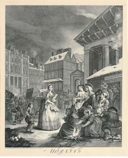 William Hogarth - Four Times of the Day: Morning; Noon; Evening; and Night
