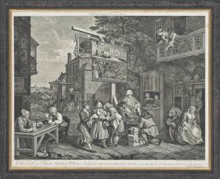 William Hogarth - The election series: An election entertainment; Canvassing for votes; The Polling; Chairing the members