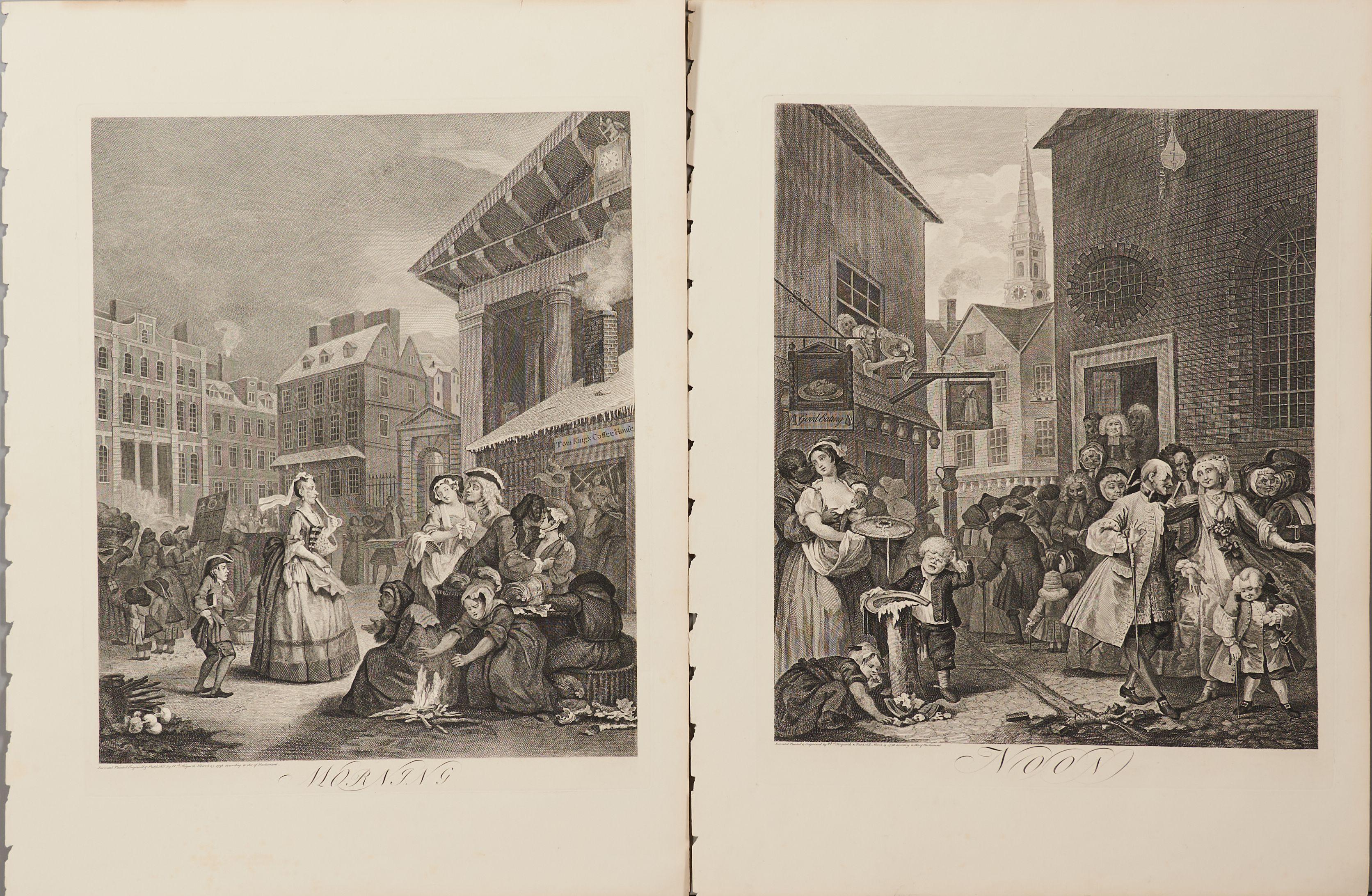 William Hogarth - The Four Times of the Day: Morning, Noon, Evening, Night