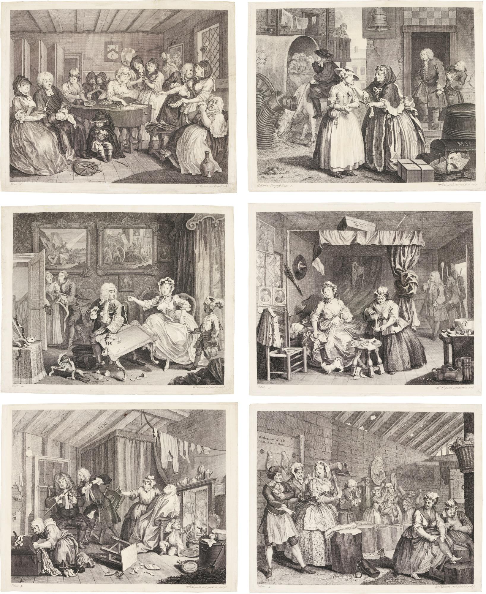 William Hogarth - The Harlot\'S Progress