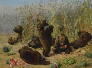 William Holbrook Beard - Plundering The Watermelon Patch