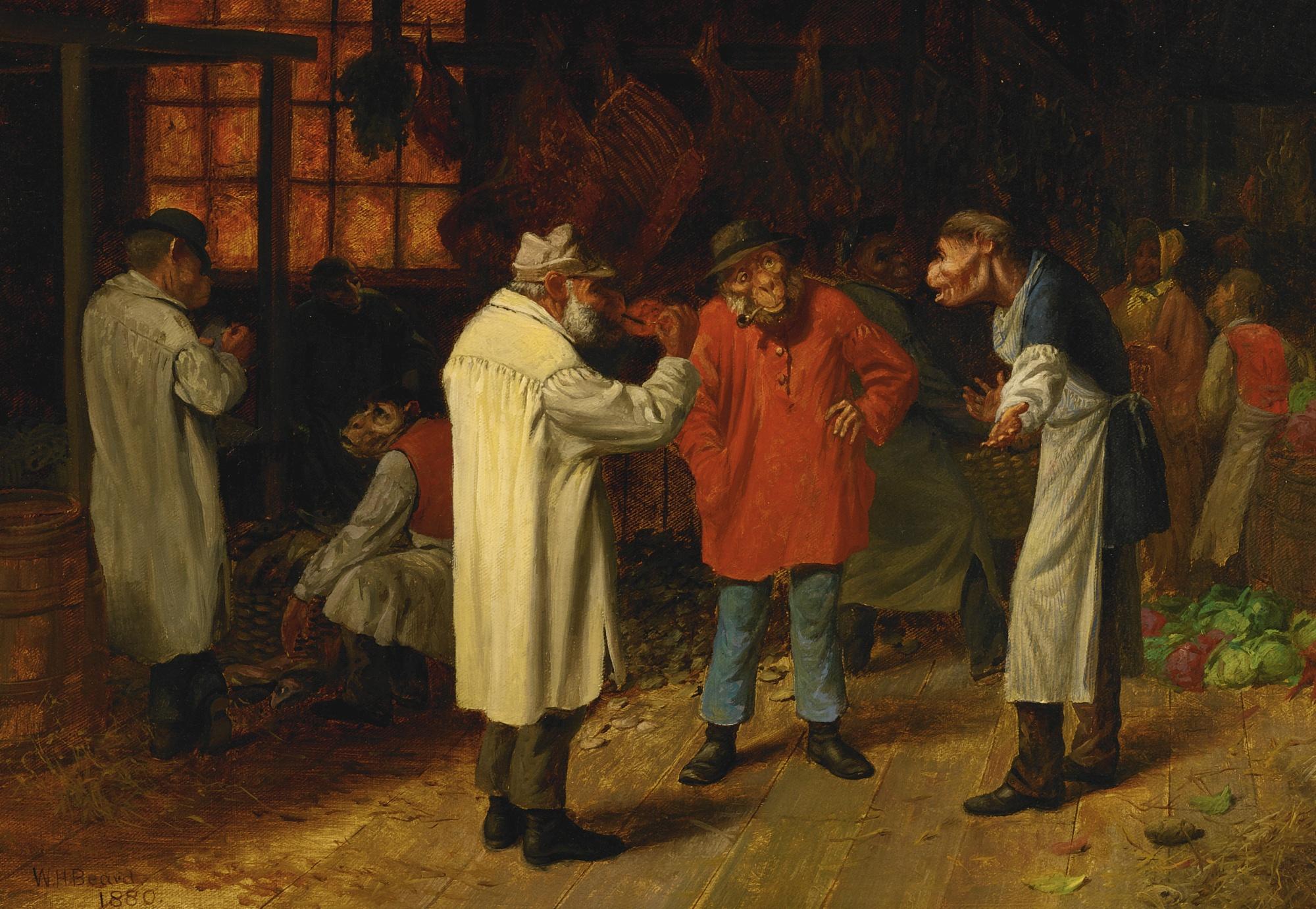 William Holbrook Beard - Politics At The Market