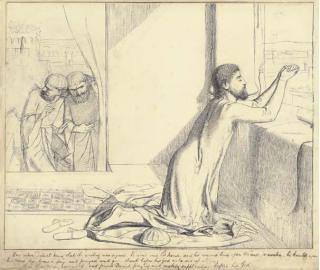 William Holman Hunt, O.M., R.W.S. - Daniel Praying