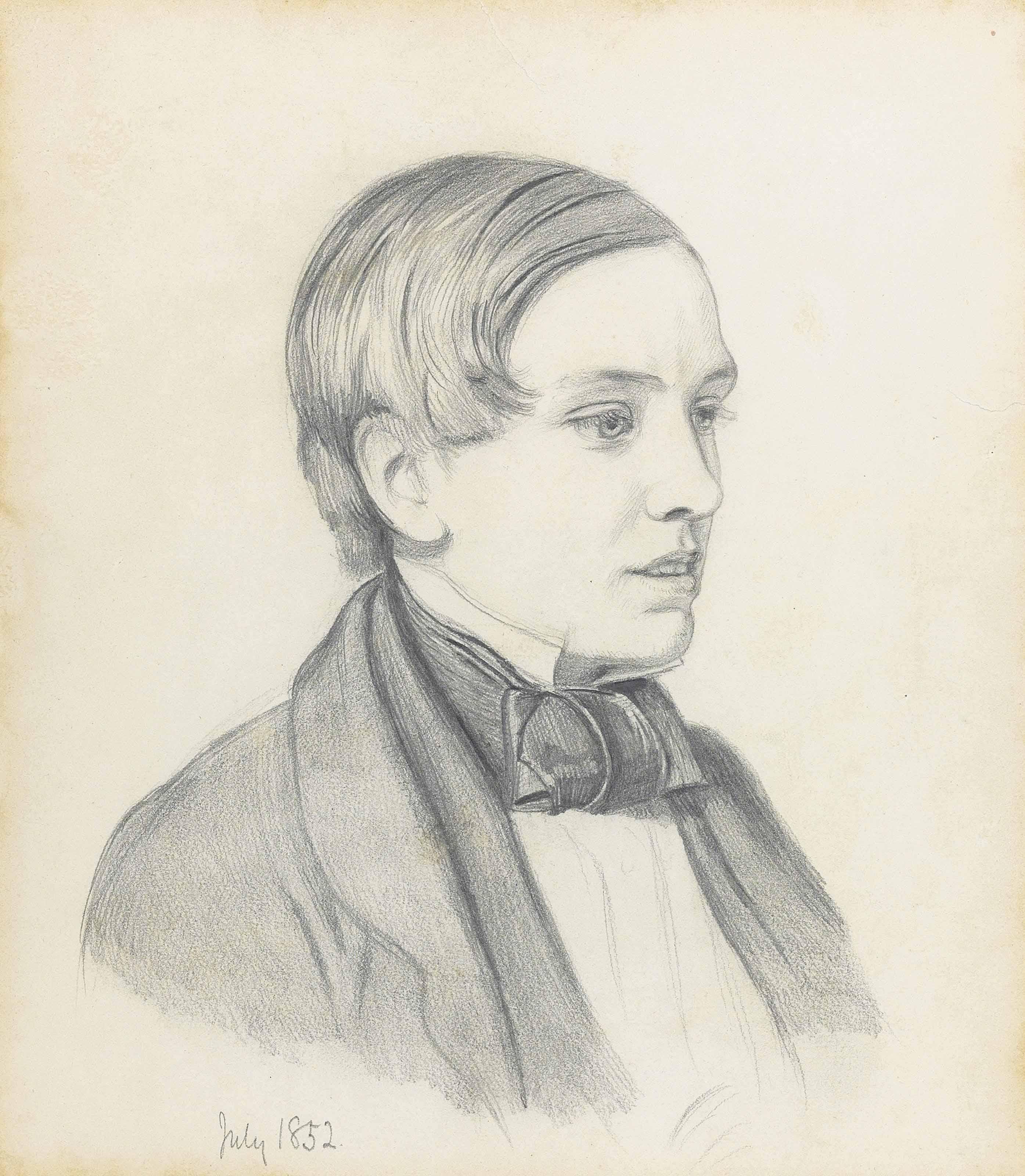 William Holman Hunt, O.M., R.W.S. - Portrait Of Charles Allston Collins