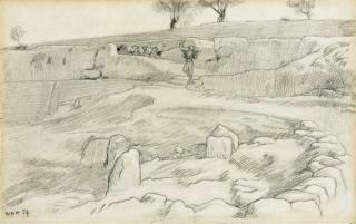 William Holman Hunt, O.M., R.W.S. - The Synagogue; The Sheik, Engedi; and The road going up from Gihon and Hinnom