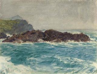 William Holman Hunt, R.W.S., O.M. - The Cornish Coast