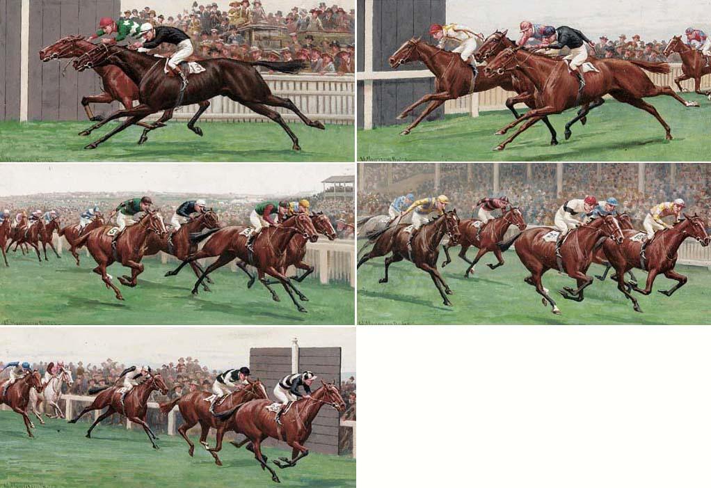 William Hounsom Byles - The Gold Cup, 1923; The 2000 Guineas Stakes, 1923; The 141st renewal of the Oakes Stakes, 1923; The Lincolnshire Handicap, 1923; and The Kempton Park Great Jubilee Handicap, 1923