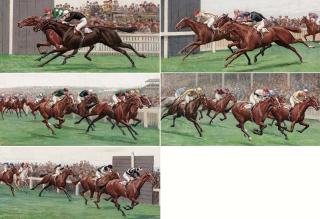 William Hounsom Byles - The Gold Cup, 1923; The 2000 Guineas Stakes, 1923; The 141st renewal of the Oakes Stakes, 1923; The Lincolnshire Handicap, 1923; and The Kempton Park Great Jubilee Handicap, 1923