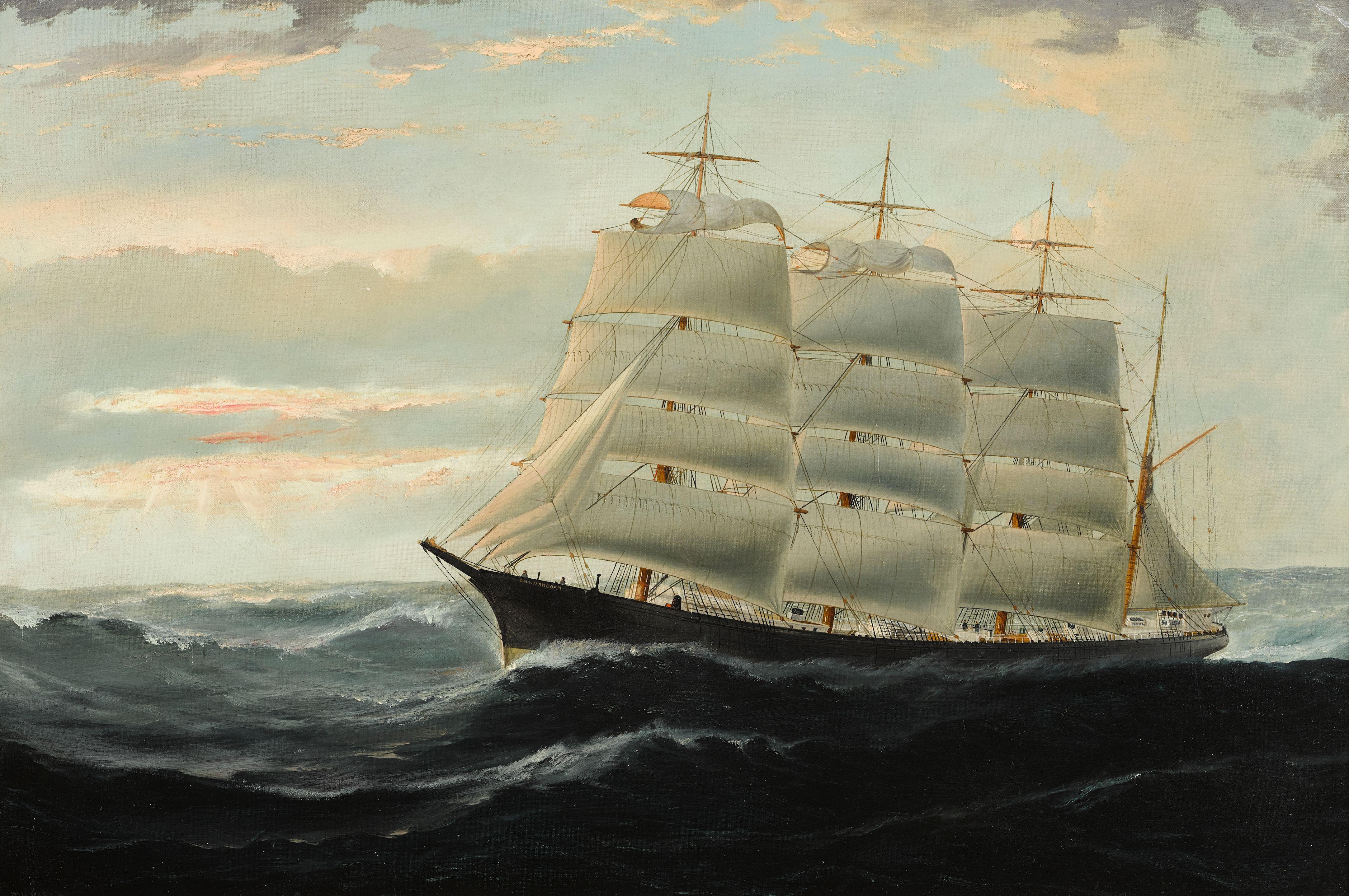 William Howard Yorke - Bark Shenandoah at sea
