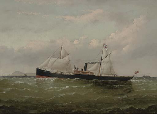 William Howard Yorke - The Steamer Francon Approaching The South Stack Lighthouse