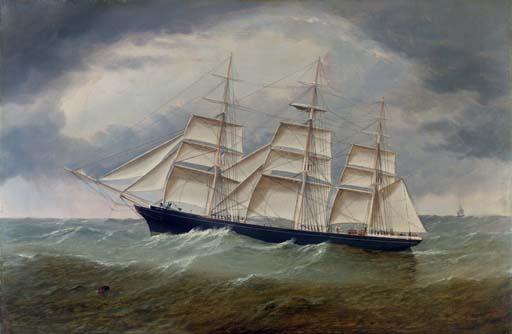William Howard Yorke - The three-masted ship Lucile of Rockland