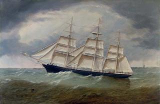 William Howard Yorke - The three-masted ship Lucile of Rockland