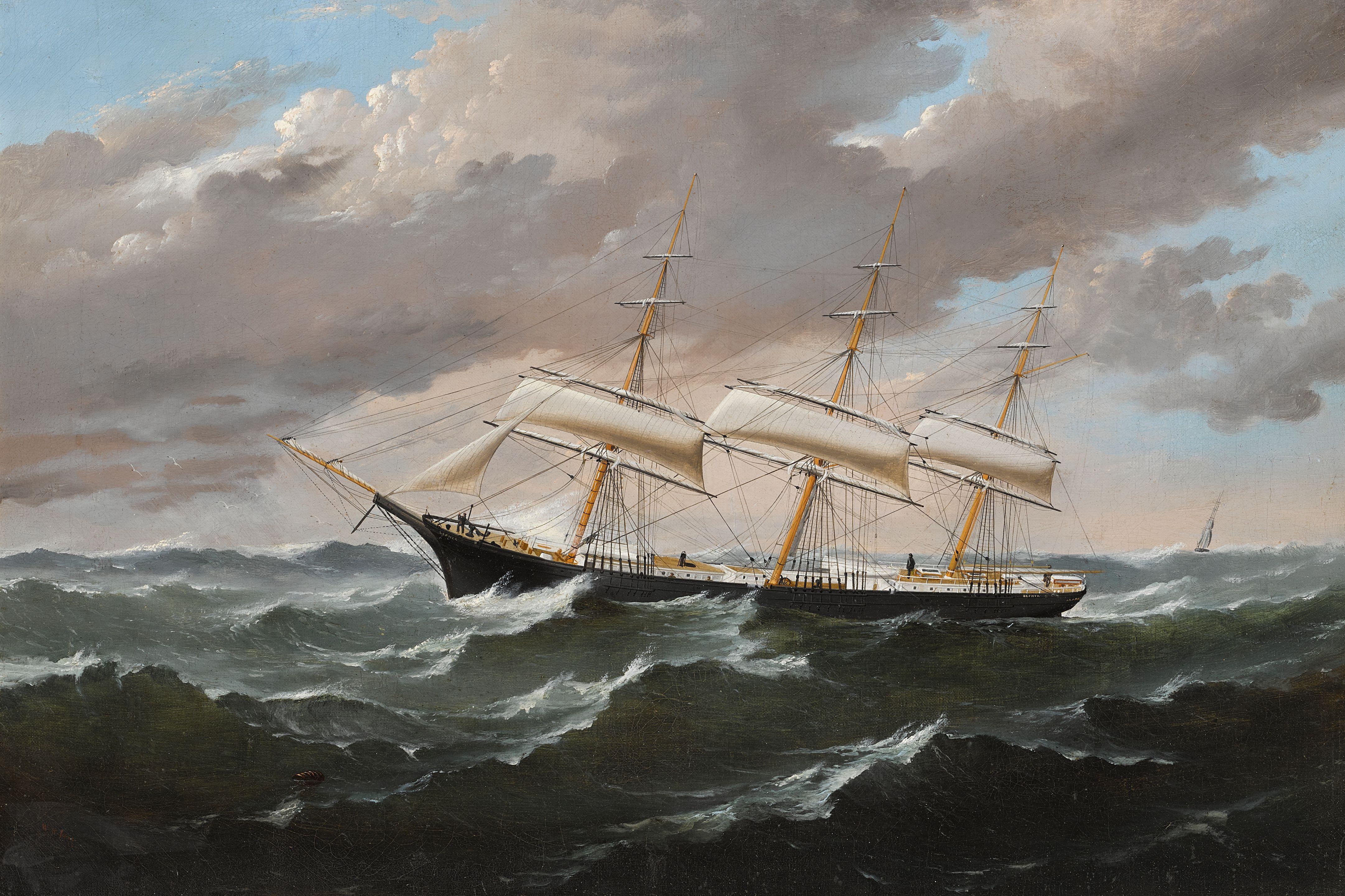 William Howard Yorke - Zephyr in a gale