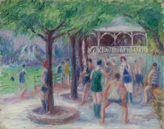 William J. Glackens - Bathers At Play, Study #2