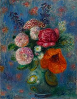 William J. Glackens - Bouquet with Poppy