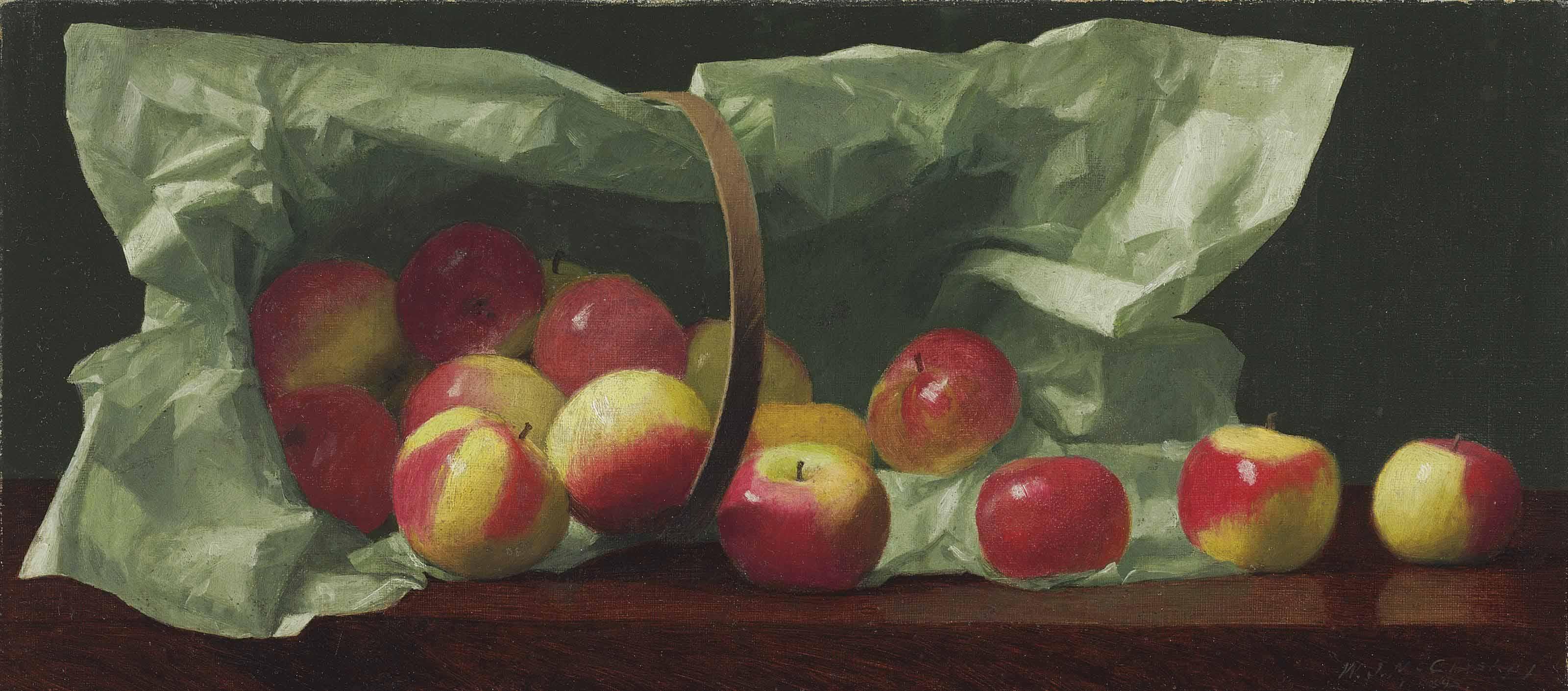 William J. McCloskey - Apples in a Basket