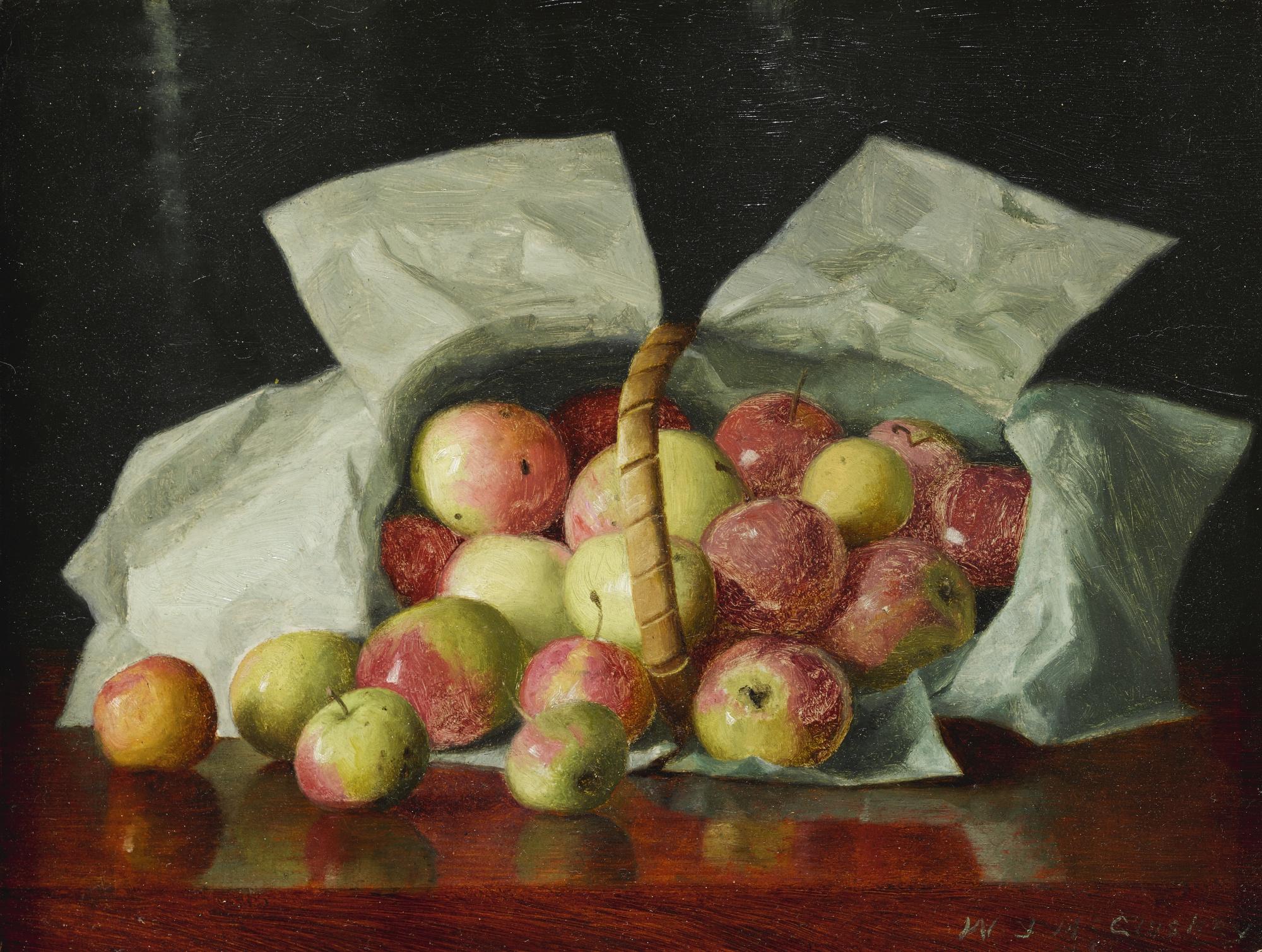 William J. Mccloskey - Lady Apples In Overturned Basket