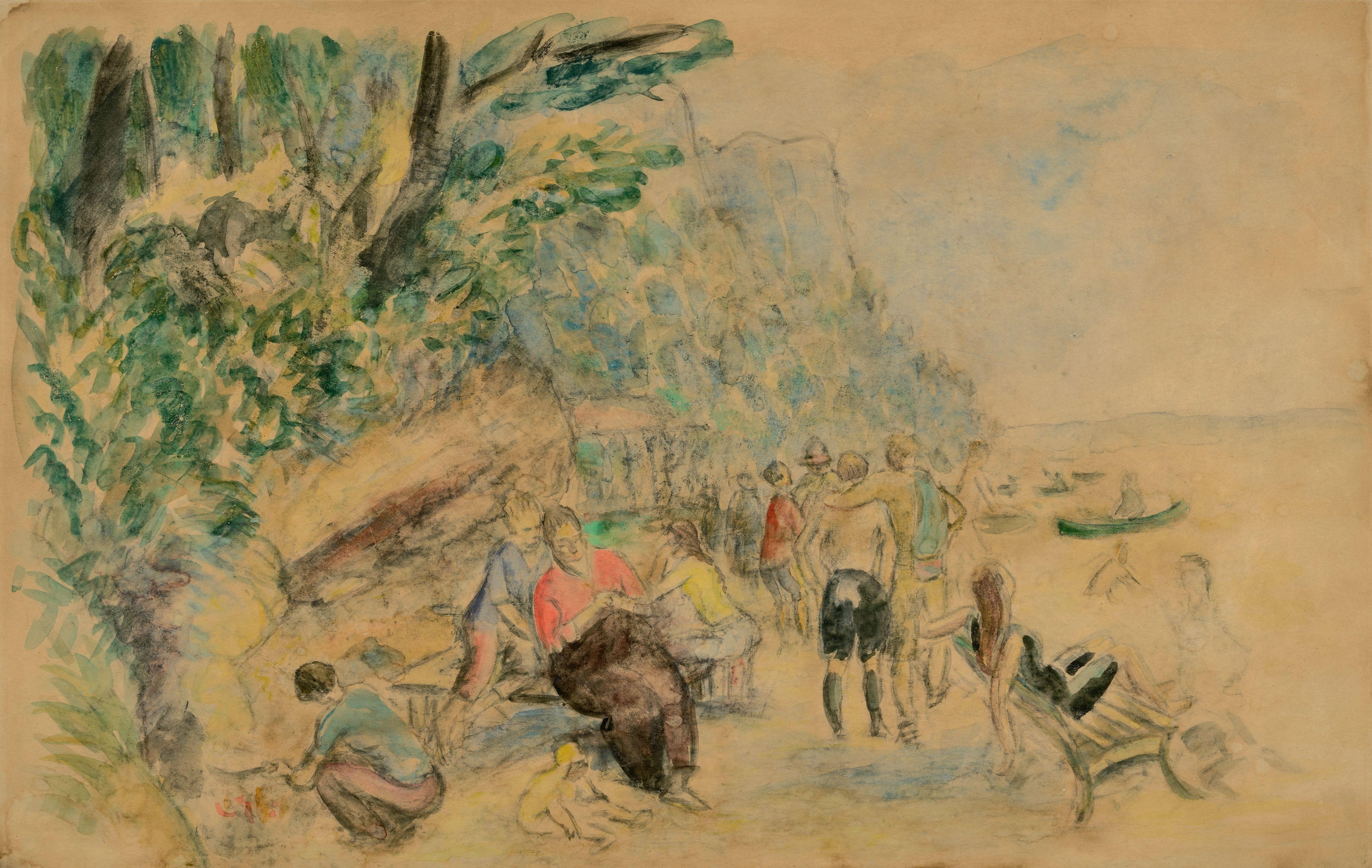 William James Glackens - Along the Palisades