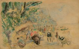 William James Glackens - Along the Palisades